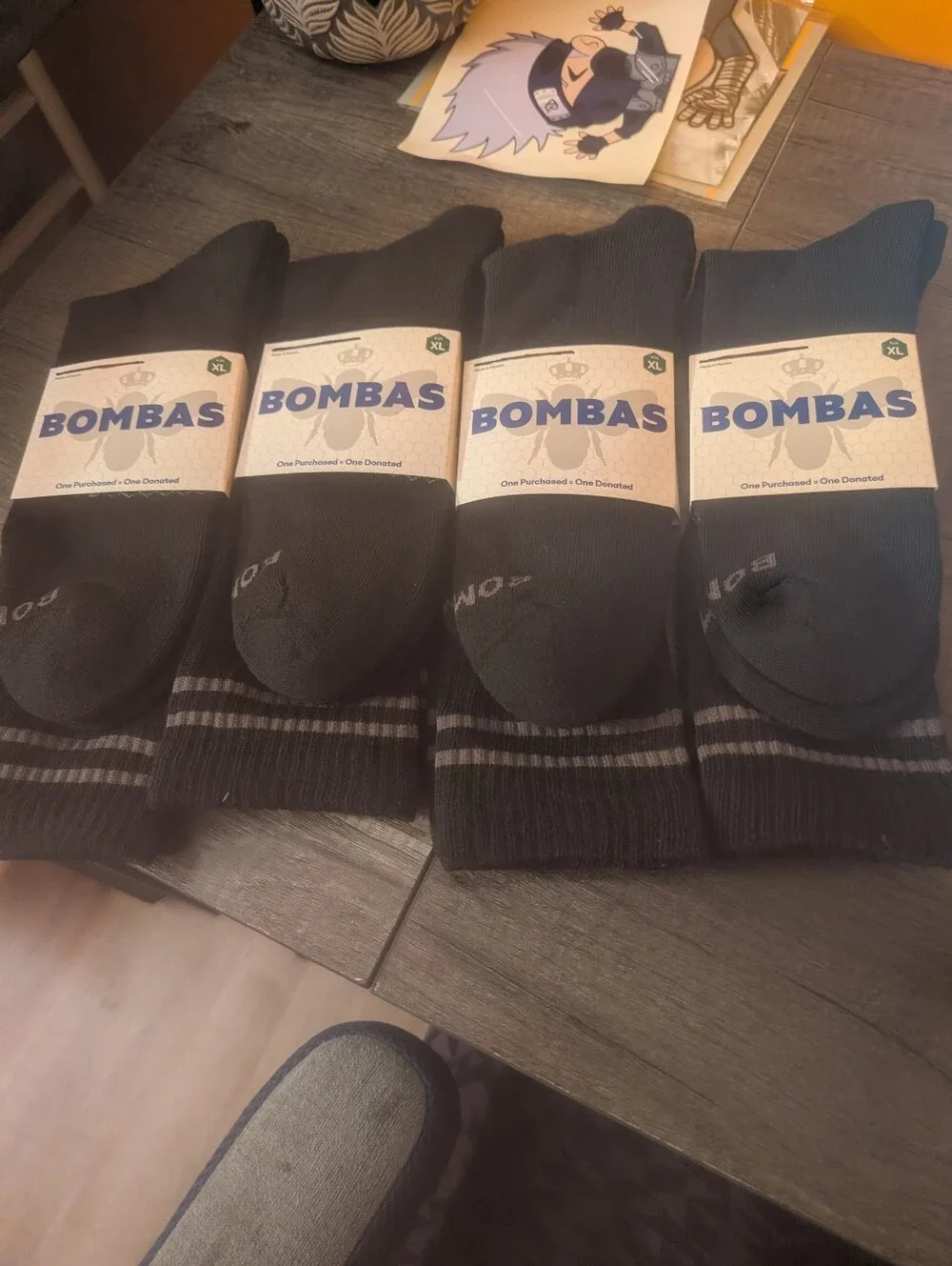 Bombas Size XLarge (Size 13-16) 4ct Calf Socks New In Package